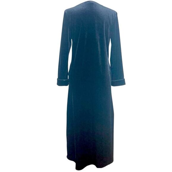 OSCAR de la RENTA Velvet Black House Dress, Robe - Picture 3 of 15